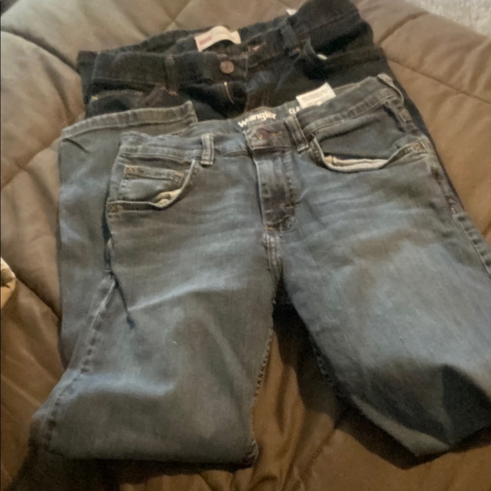 Wrangler Denim Duo in Blue and Black